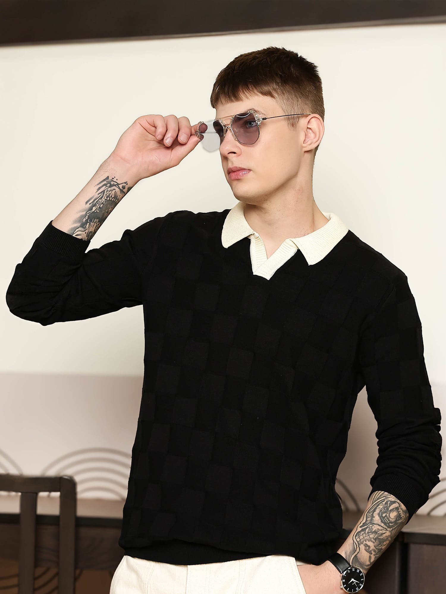 MN25-POLO-FS-BLACK-CRM-CUBICKNIT_2