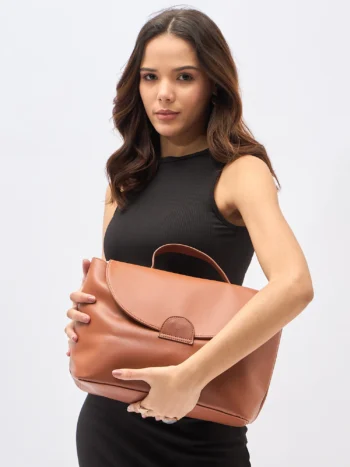 White Lily - Tulip handbag Tan