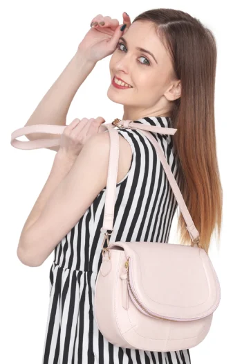 White Lily Pink Handbags for Women Shoulder Bag